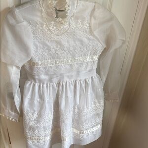 Elegant White Lace Kids Top